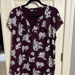 Floral Purple Women's Top